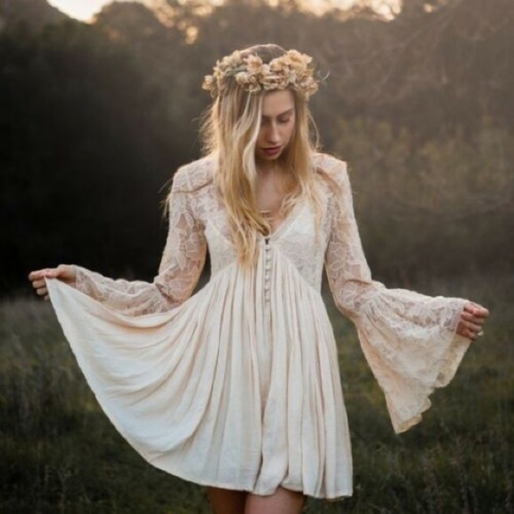 Free People With Love From India Mini Dress XS
